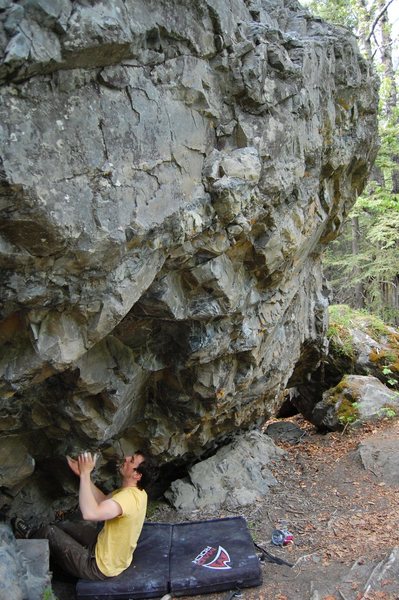Thomas Scupp below Thunder Fluff