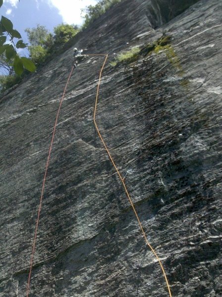 Above the crux