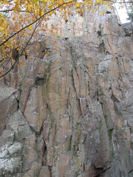 Upper part of climbs, crux's are all at the bottom-middle.