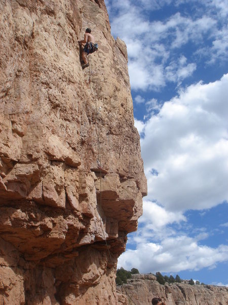 Christian on the upper part of Chunky Monkey.