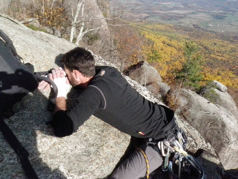 Matt Wikswo at the end of the awesomeness/suffering that is the dihedral.