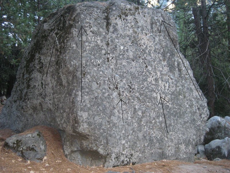 Another view of the Roadside Boulder from Boulder Ln.
