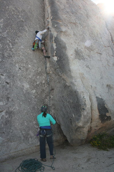 Fun climb. Me belayed by Agina Sedler