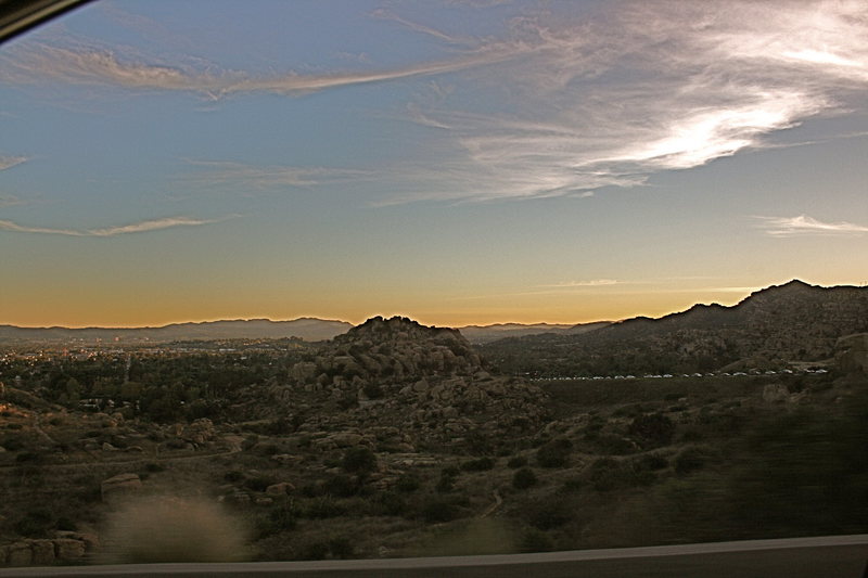 Last look at Stoney while getting on the 118 fwy on the last wednesday before the time change.