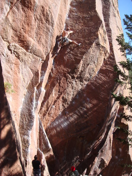Kurt on his flash of Climb of the Century.