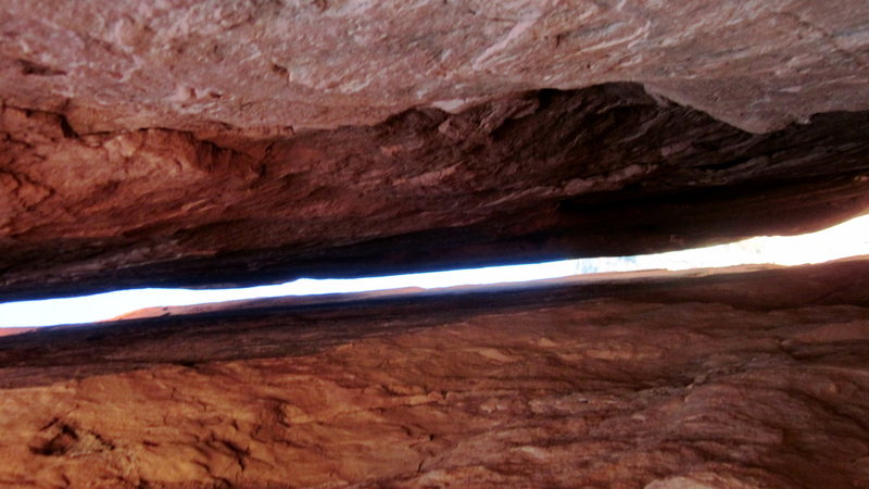 Looking straight up into the chimney<br>