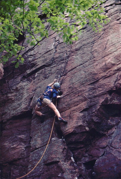 Rich Bechler, leading Thorough Fare Direct, Devil's Lake, Wisconsin.  Late 1970s.