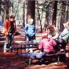 Upper Pines campground Yosemite Valley.<br>
Scott Jenson, Dave Bell, Buc Taylor,and two girls that taged along from the bar the night before. 