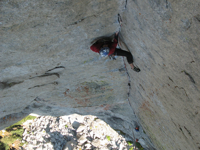 Darek leading the crack.