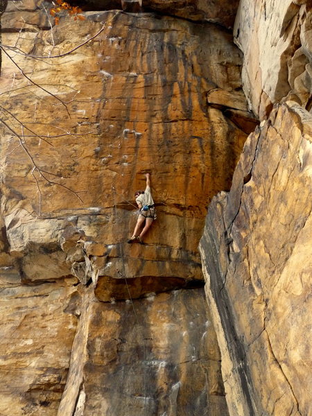 Weston Markham on Quinsana Plus, 5.13a.