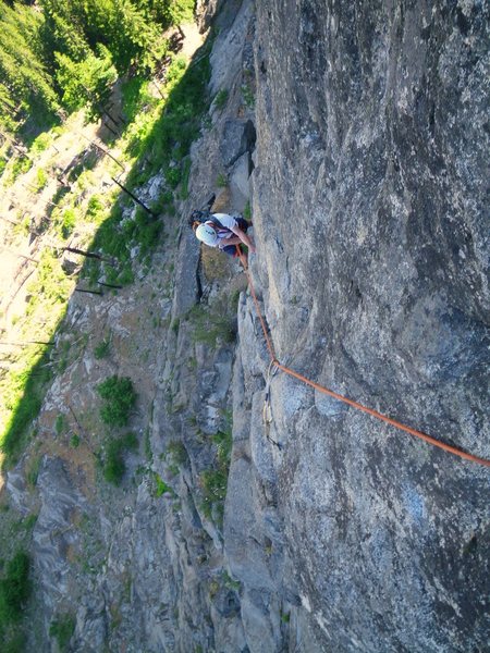 Mark W climbing into Outer Space