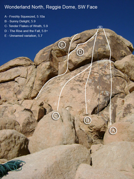 JTNP, Wonderland North, Reggie Dome, SW Face (updated)