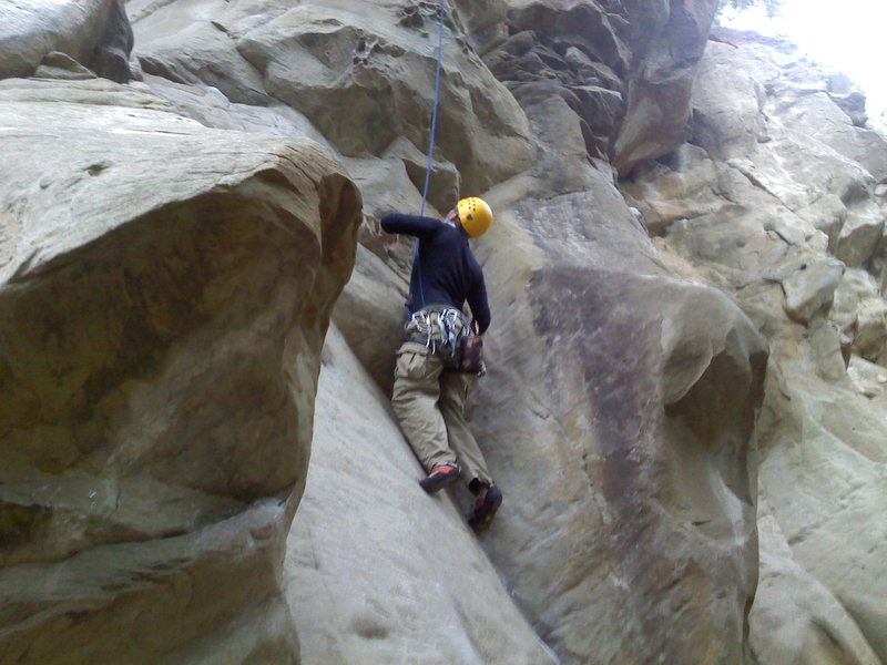 Seth approaching clicking barnacles from the hard start side.