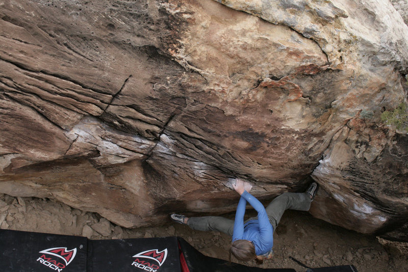 cassie moving into the crux.