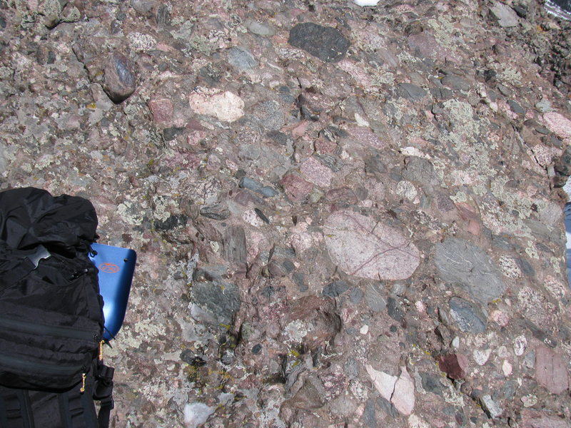 Dig that crazy Crestone Needle conglomerate.