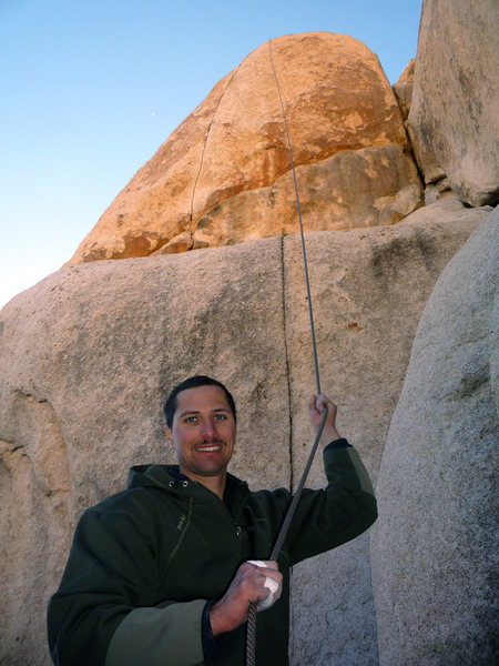 Jason Haas pulling the rope after battling The Stingray