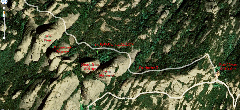 Ariel photo showing location of Magdalena Inferior