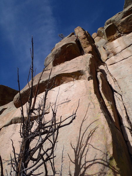 Nate Meader linking the Dark Meat variation with Turkey's Delight as one long pitch to the top.