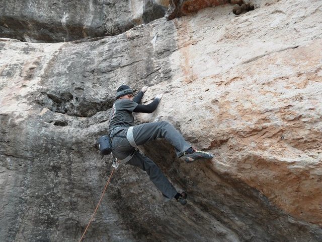 Rocking over the first roof.