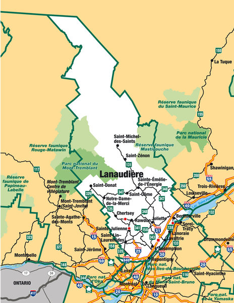 Lanaudiere Map