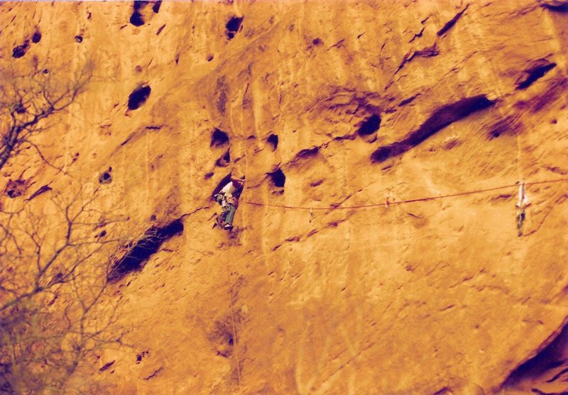 Project - Breaking the Law (5.10?) - Day 2<br>
<br>
puting the potholes to good use, January 1986.