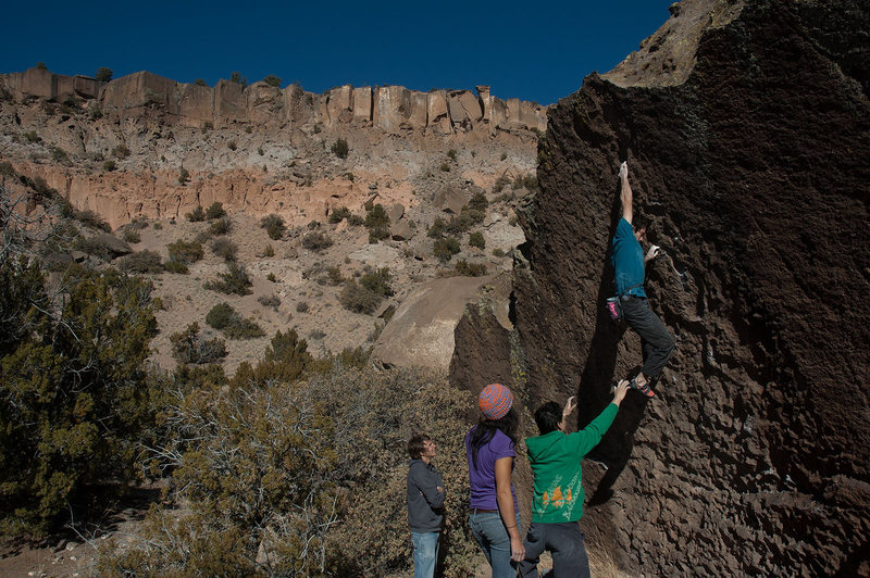 Ronnie J sticking the crux with the "wrong" hand
