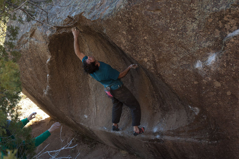 Ronnie J looking at the top out