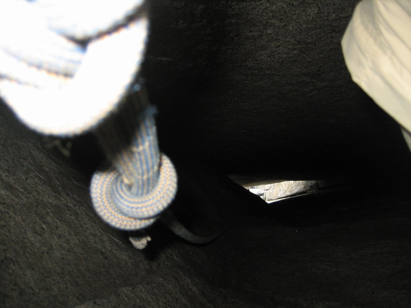 View down from inside the flake. Fun moves.
