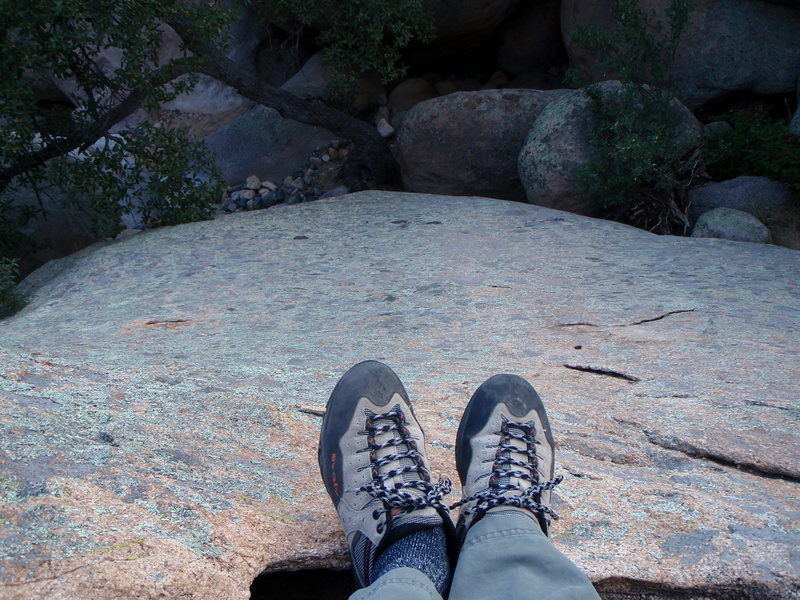 MadRock Approach shoes on Cochise Slab 
