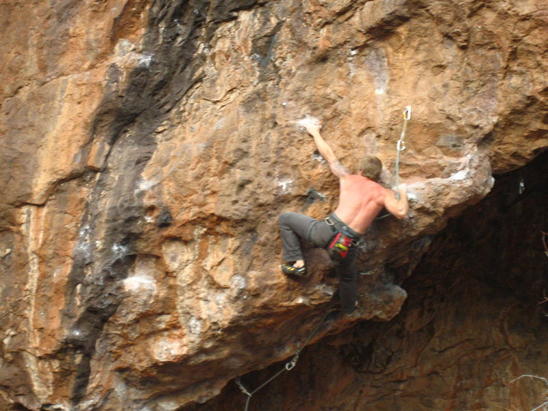 Peter flipping the lip to begin the vertical portion of Sinister Dane.