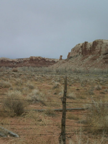 The bant is easily seen from the parking area by the gate.
