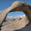 Mt. Whitney through The Arch, Alabama Hills, CA.<br>
Photo by Blitzo.