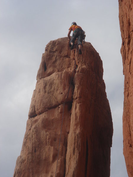 Ross topping out on South Ridge.