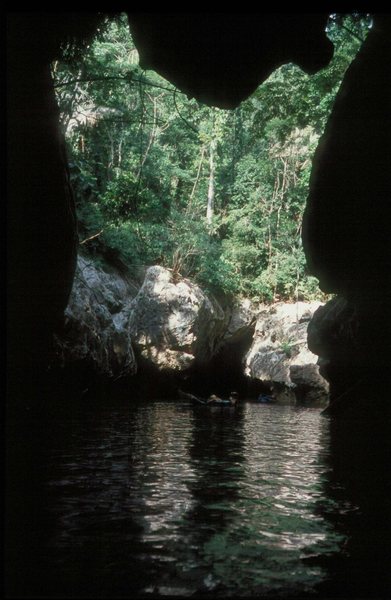 The Caves Branch river in the jungles of Belize. Plenty of caving and climbing here . . .