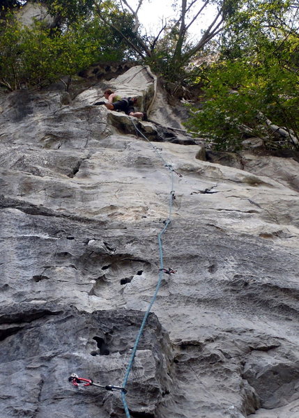 Anja finishing out Elephant Man. Butterfly Valley-Vietnam