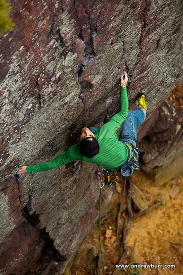 Remo and the Climbing Magazine photo that made him famous. Photo by Andrew Burr.