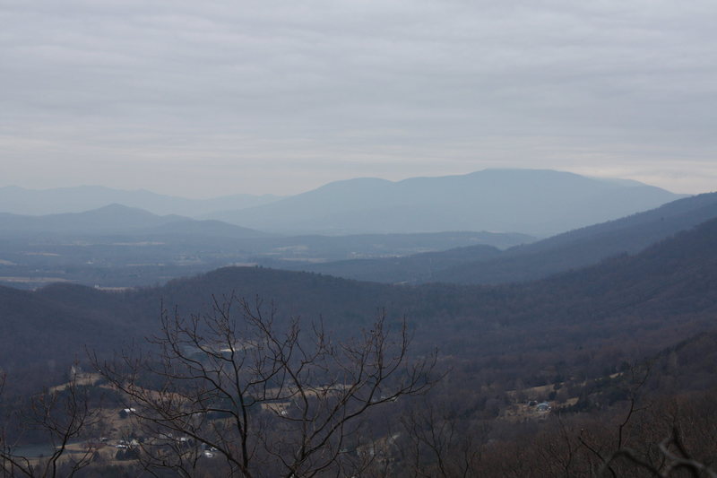 Looking off towards Mint Springs Park from Buck's Elbow Mtn.