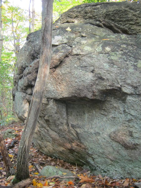 Boulder near top.
