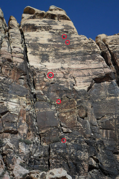 Birdland awash in climbers on March 23rd. Fun route, but very crowded -- even on a weekday!