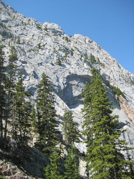 The back side of Ross Peak