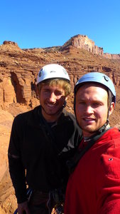 Erik's first of the Fisher type towers, and first aid lead. Righteous.