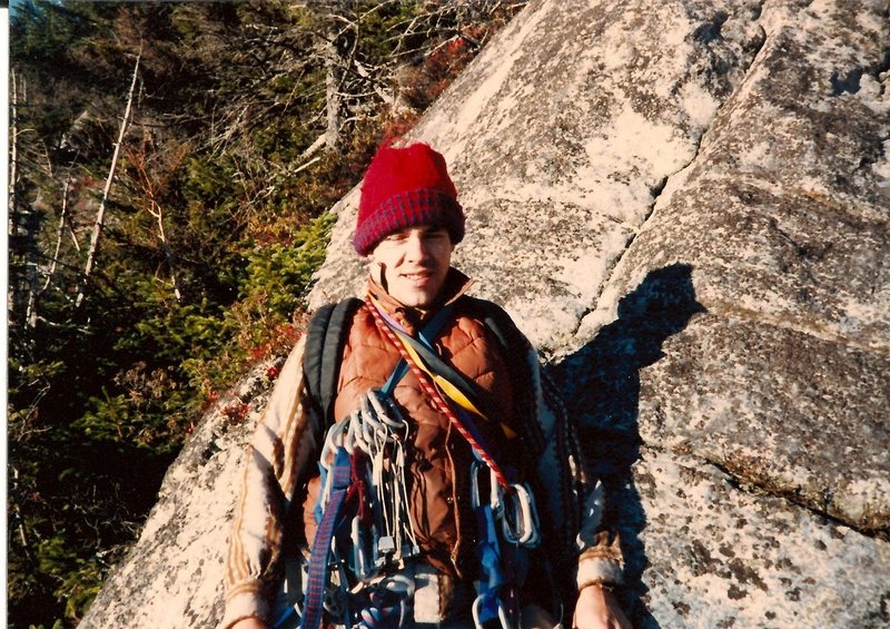 Scanned photo. I'm at the base in the morning. Partied all night before with the photographer Jim Shimberg.