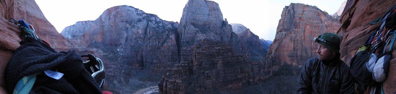 Panorama from bivy ledge