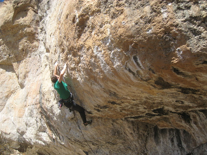 A hard clip before the RP crux.