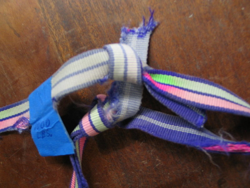 Tight rope coils caused rope sheath to break when weighted r/climbing