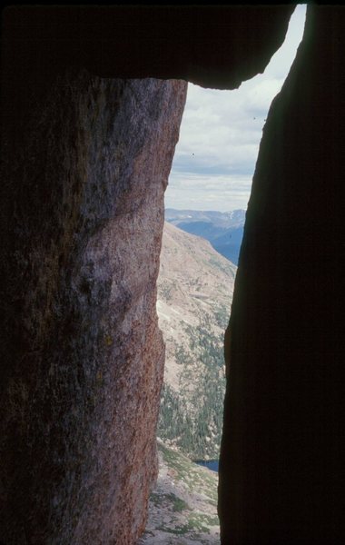 Looking out at your stemming objective. That crack heading up and right....