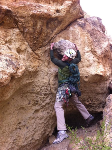 A knob clinging to The Knob!