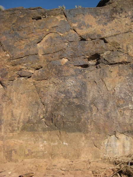 Quick Sand (5.7). Zoom in to see positioning of bolts.