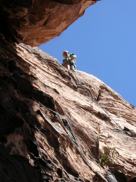 Mark starting up the second pitch.