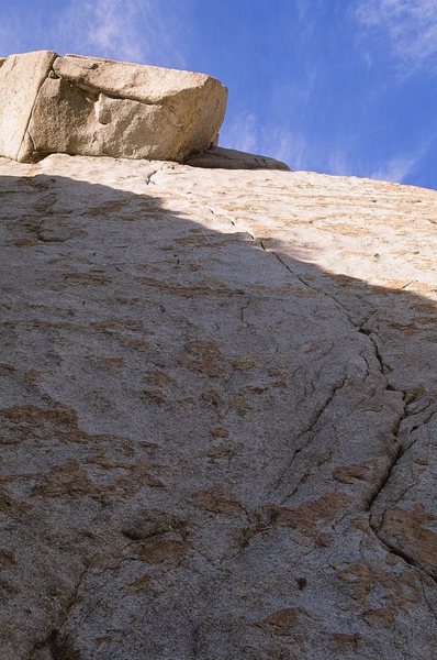 Looking up at 'The Coffin,' Little Cottonwood Canyon, Wasatch Range, UTAH. Fuji Velvia 50 film.